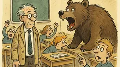 Witz: Professor: „Was ist hier los?“