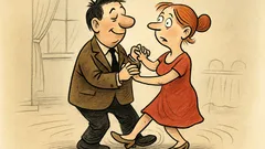 Witz: „Wissen Sie“, sagt er beim Tanzen…