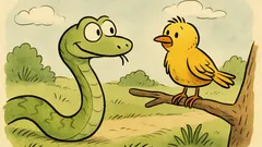 Witz: Trifft die Schlange einen Vogel...