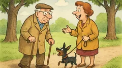 Witz: Opa geht im Park spazieren…
