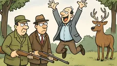 Witz: Ein Arzt, Anwalt, Statistiker gehen jagen