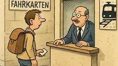 Witz: Ich möchte eine Fahrkarte nach Hildesheim...