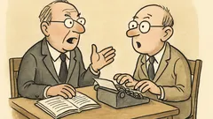 Witz: Ein Satzzeichen-Mitdiktierer geht ins Büro…