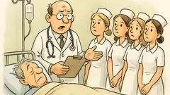 Witz: Der Chefarzt fragt nach der Spritze