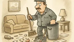 Witz: Kommt ein Aufräumer nach Hause...