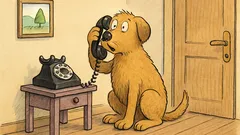 Witz: Bei Müllers ist der Hund allein