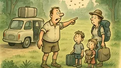 Witz: Familienvater erklärt Urlaub für beendet