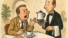 Witz: „Herr Ober, das ist kein Bohnenkaffee!“