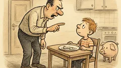 Witz: „Du bist ein Ferkel“, sagt der Vater…