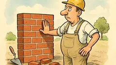 Witz: Der Maurer: „Die Wand hält.“