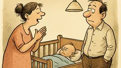 Witz: Mutter vor der Wiege – vorsingen?