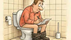 Witz: Der einzige Ort, wo ich mich ausdrücke