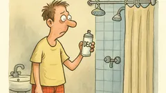 Witz: Ich kann unmöglich duschen – Deo-Restzeit!