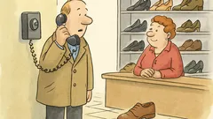 Witz: „Hallo?“ – „Schuhgeschäft, guten Tag…“
