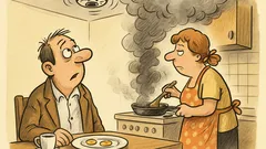 Witz: Meine Frau kocht keineswegs schlecht …