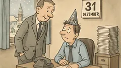 Witz: Am 31. Dezember fragt der Chef…