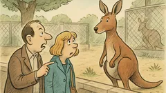 Witz: Sie standen vorm Kängurugehege im Zoo