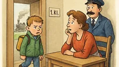 Witz: Der Sohn des Lokführers kommt nach Hause