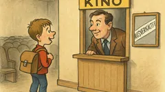 Witz: Der Sohn des Kinobesitzers kommt heim