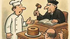 Witz: «Hohes Gericht», sagt dr Bäcker …