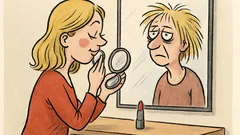 Witz: Mit Make-up und ohne …