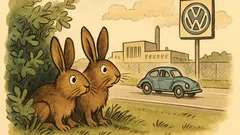 Witz: Zwei Häschen im Gebüsch bei VW