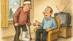 Witz: Na, wie war denn der Skiurlaub?