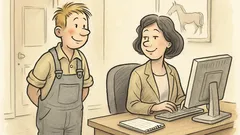 Witz: Der Lehrling zur Sekretärin...