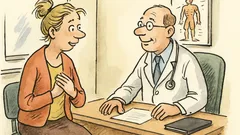 Witz: Ernährungsbewusste Patientin fragt den Doktor