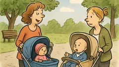 Witz: Im Park treffen sich zwei Mütter