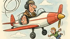 Witz: Vater und Sohn im Sportflugzeug...