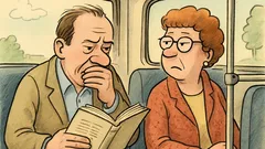 Witz: Im Autobus liest er Geburtenstatistiken…