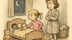 Witz: Susi legt ihre Puppen ins Bett