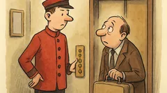 Witz: Alfred steigt in einen Hotellift