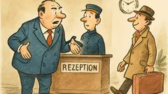 Witz: Ein Urlaubsgast fragt im Hotel...