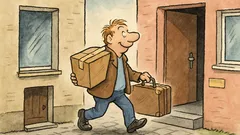 Witz: Wimmer zieht plötzlich nebenan ein