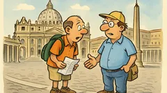 Witz: Urlaubszeit vorm Vatikan…