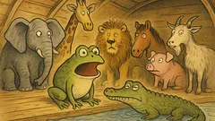 Witz: Die Arche Noah droht zu sinken…