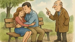 Witz: Ein Paar auf der Parkbank…