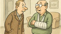 Witz: Egon fragt: Arm im Gips?