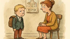 Witz: „Mami, ich will nicht zur Schule!“