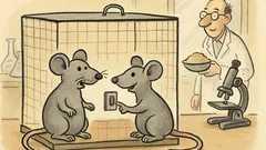 Witz: Zwei Mäuse erziehen ihren Professor