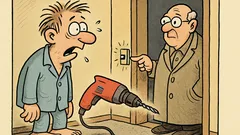 Witz: Um drei klingelt plötzlich der Nachbar