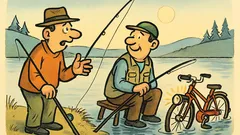Witz: Zwei Angler übertreiben am See
