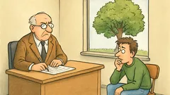 Witz: Botanikprüfung – Professor zeigt aus dem Fenster