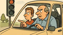 Witz: Fahrlehrer zum Schüler: «Ampel ist rot»