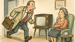 Witz: Ein Mann stürmt heim zum Spiel…