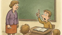 Witz: Lehrerin fragt Jasiu nach einem Raubtier…