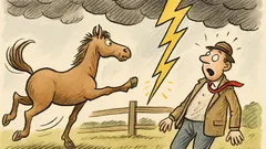 Witz: Unterschied zwischen Pferd und Blitz?