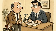 Witz: Knölle stellt sich beim Chef vor